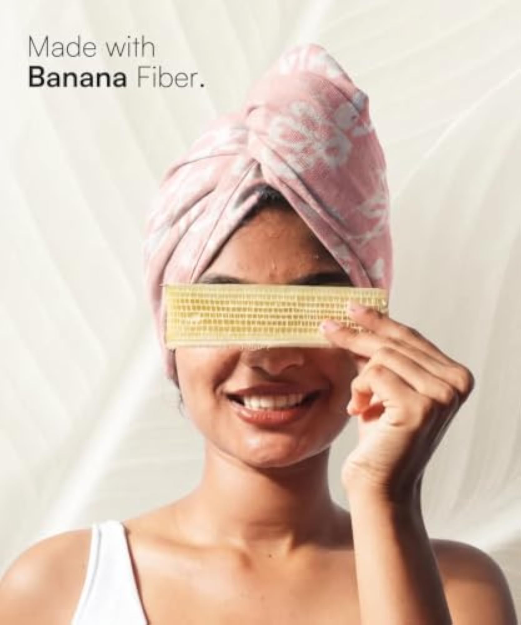Women's Banana Floral Hair Towel Wrap, Quick Dry